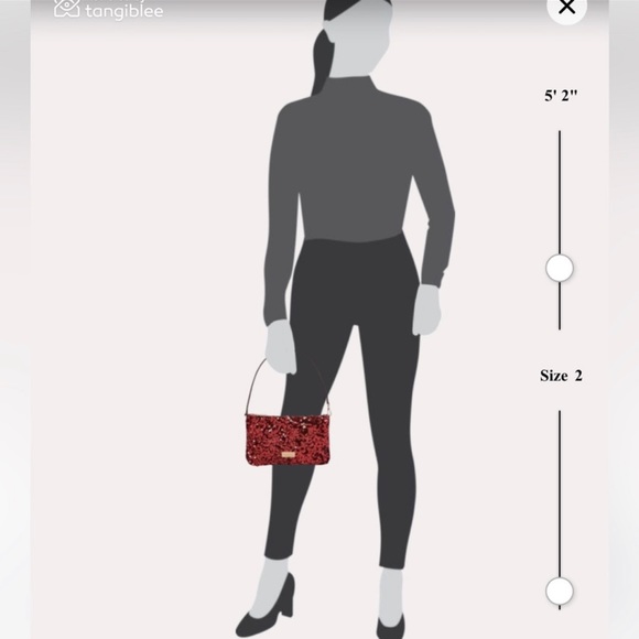 Kate Spade ♠️ Kiki Convertible Sequin Wristlet (Deep Berry) - Picture 2 of 13